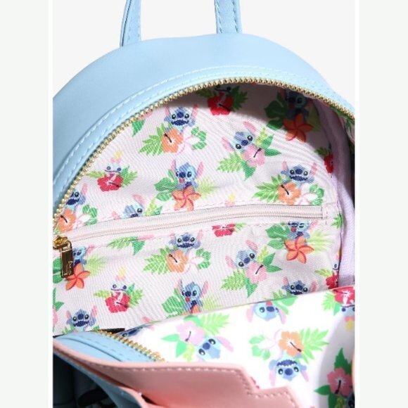 Loungefly Disney Lilo and Stitch Luau Stitch Mini Backpack - Picture 5 of 5